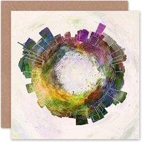 Artery8 Little World City Skyline Brisbane Australia Art Card