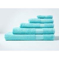 Homescapes 500 GSM Turkish Cotton Towel Soft, Absorbent & Quick-Drying in Aqua