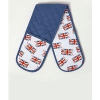 Homescapes Union Jack Cotton Double Oven Glove