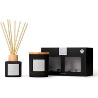 Aroma Naturals Frosted Decadence Candle & Diffuser Gift Set - Coconut in Black | Size: Medium