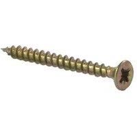 Picardy Multi Purpose Screw (Box of 200) 4 x 25mm in Yellow