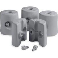 VonHaus Set of 4 Grey Garden Gazebo Weights | Size: 4 Pack