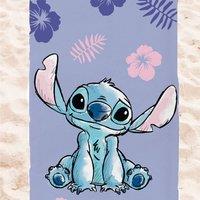 HomeSpace Direct Disney Lilo & Stitch Lilac Beach Towel