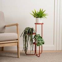 Scottish Everlastings Ltd Set of 3 Indoor/Outdoor Rust Plant Stand in Orange