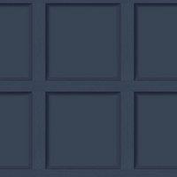 Holden Dcor Modern Wood Panel Wallpaper in Navy