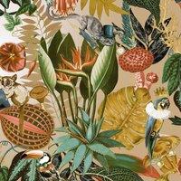 Holden Dcor Wonderland Tropical Wallpaper in Gold