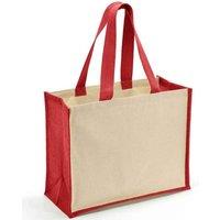 Brand Lab Jute Canvas Shopper in Natural