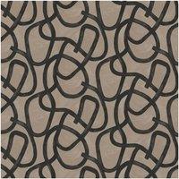 Holden Dcor Linear Swirl Wallpaper in Taupe
