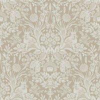 Holden Dcor Harlen Woodland Damask Wallpaper in Beige
