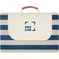 Vinga Alba RPET Striped Picnic Blanket 0.5cm x 110cm x 110cm in Navy | Size: 0.5 cm x 110 cm x 110 cm