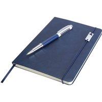 LUXE Legatto Elegance Hard Cover A5 Notebook & Pen Set in Blue