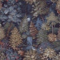 Holden Dcor Midnight Woods Wallpaper in Navy