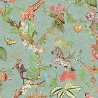 Holden Dcor Safari Symphony Wallpaper in Teal
