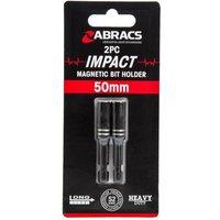 Abracs Expert Impact Magnetic Bit Holder Pack of 2 in Black