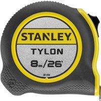 Stanley Tylon Tape Measure in Black | Size: 8m