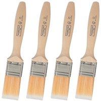 Hamilton For The Trade Flat Paint Brush (Pack of 4) in Brown