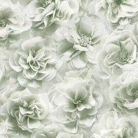 Debona Bloom Floral Wallpaper in Green