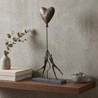 Garden Greatness Relica Couple Heart Balloon Sculpture in Bronze | Size: 1 Pack