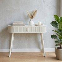 Garden Greatness Maison Ribbed Sand Side Table in Light Beige | Size: 1 Pack