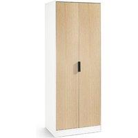 Cheshire Premium Arden 2 Door Wardrobe in White & Oak