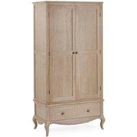 Cheshire Premium Amara Combination Wardrobe in Limed Oak in Light Oak