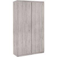 Cheshire Premium Atlas 2 Door Wardrobe in Grey Oak Effect