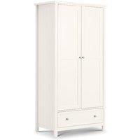 Cheshire Premium Solace 2 Door Combination Wardrobe in Surf White