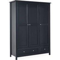 Cheshire Premium Solace 3 Door Combination Wardrobe in Anthracite in Dark Grey