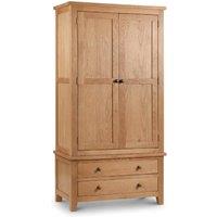Cheshire Premium Kingsley Combination Wardrobe in Waxed Oak in Light Oak