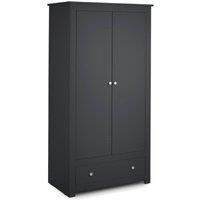 Cheshire Premium Hawthorne Wardrobe in Anthracite in Dark Grey