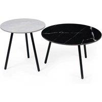 Cheshire Ardmore Set of Side Tables in Grey & Black
