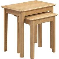 Cheshire Strathclyde Compact Nest Of 2 Tables in Oak in Light Oak