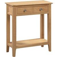 Cheshire Strathclyde Contemporary Console Table in Oak in Light Oak