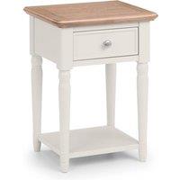 Cheshire Avignon 1 Drawer Lamp Table in Limed Oak & Grey
