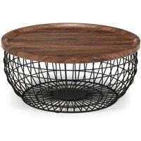 Cheshire Hadley Storage Coffee Table in Walnut & Black