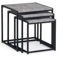 Cheshire Harstad Concrete Nest Of 3 Tables in Concrete & Black