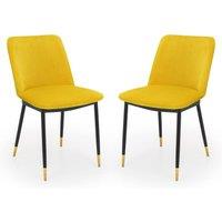 Cheshire Celeste Premium Mustard Dining Chairs - Set of 2