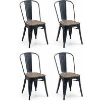 Cheshire Ashford Premium Metal Dining Chairs - Set of 4