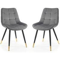 Cheshire Bexley Elegant Grey Dining Chairs - Set of 2