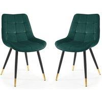 Cheshire Bexley Elegant Green Dining Chairs - Set of 2