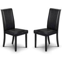 Cheshire Kensington Elegant Black Dining Chairs - Set of 2