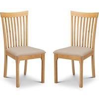 Cheshire Montclair Elegant Dining Chairs - Set of 2 in Light Oak
