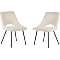 Cheshire Norbury Premium Ivory Boucle Dining Chairs - Set of 2