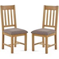 Cheshire Elmhurst Premium Dining Chairs - Set of 2 in Light Oak