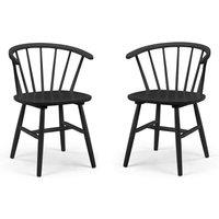 Cheshire Bellano Premium Black Dining Chairs - Set of 2
