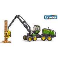 Bruder 1:16 John Deere 1270G Harvester with 1 trunk in Green | Size: 1 Pack