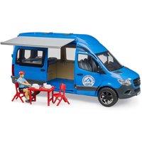 Bruder 1:16 MB Sprinter Camper with driver in Blue | Size: 1 Pack