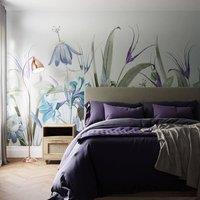 Superfresco Easy Flora Duck Egg Print To Order 3m x 2.8m Mural in Blue
