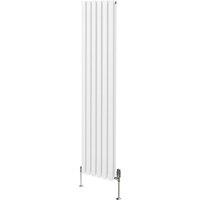 Monstershop Oval Column Radiator & Valves - 1800mm x 360mm - White