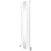 Monstershop Flat Mirror Radiator & Valves - 1800mm x 425mm - White
